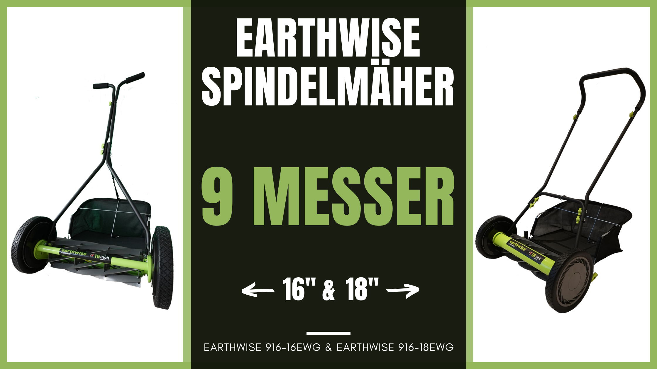 Earthwise Spindelmäher mit 9 Messern