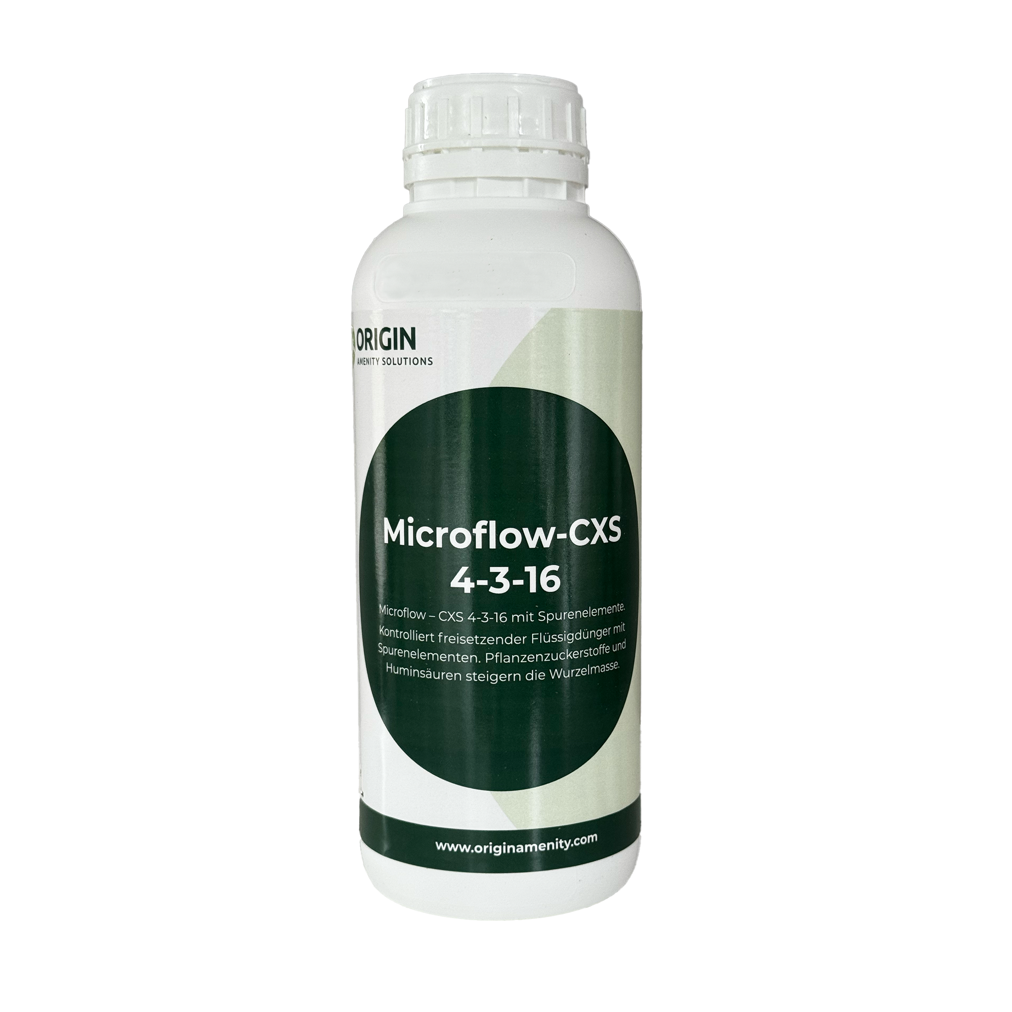 Origin Microflow Flüssigdünger 4‑3‑16 + TE – kaliumbetonter Profi‑Boost bei Hitze & Trockenstress 1L