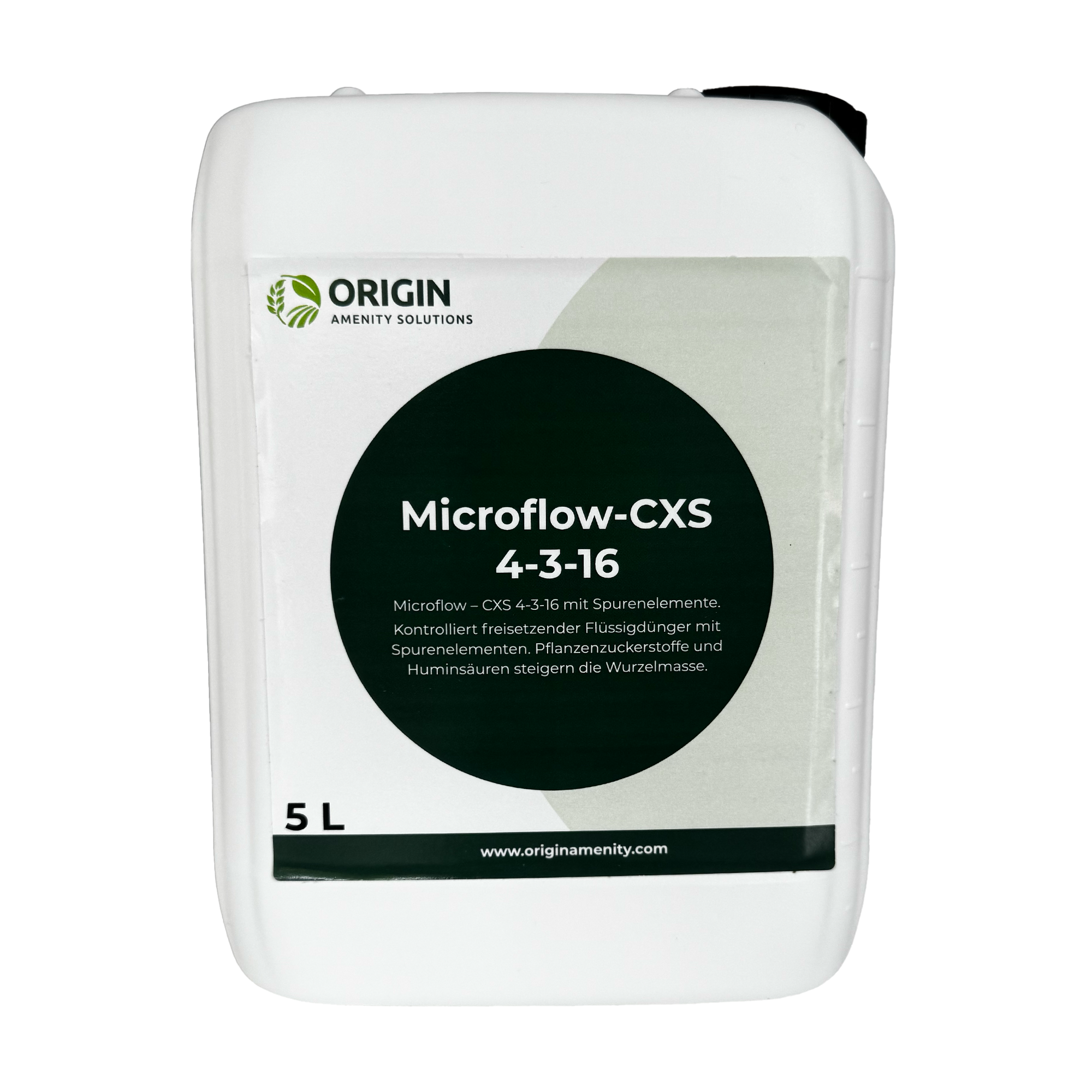 Origin Microflow Flüssigdünger 4‑3‑16 + TE – kaliumbetonter Profi‑Boost bei Hitze & Trockenstress 5L